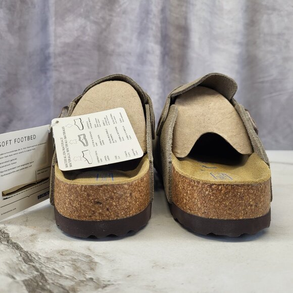 Birkenstock Boston BS TAUPE Clog Narrow Fit Size 41 Men's 8 Women's 10 - Picture 9 of 17